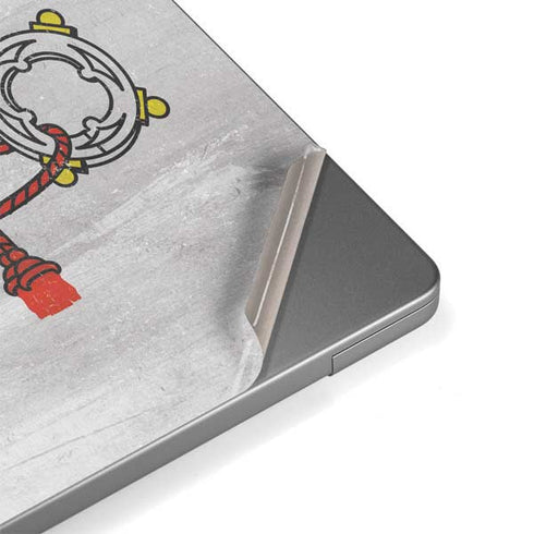 Vatican City Flag Distressed Apple MacBook Pro 14-inch Skin